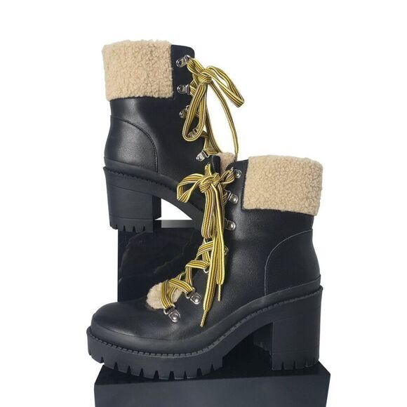 Steve Madden Women's Bundle Up Boots 8 Heel Platform Ankle Boots Size 8 NWOT - Picture 2 of 8